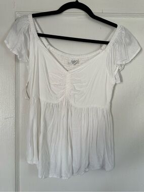 White babydoll top